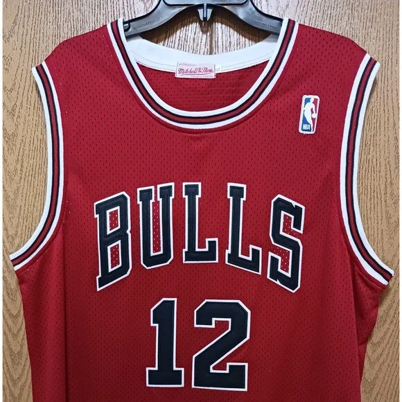 Michael Jordan (Mitchell/Ness)-(Bulls)-(Jersey)-(Red)-(Good Condition)-(XL)-$110 - Picture 3 of 9